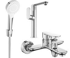 Mexen Milo R05 bathtub set, Chrome - 713153R05-00
