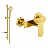 Mexen Milo DF40 shower tap with shower set, gold - 7134R40-50