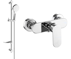 Mexen Milo DF05 shower mixer with shower set, chrome - 7134R05-00