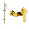 Mexen Milo DF05 shower faucet with shower set, gold - 7134R05-50