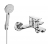 Mexen Milo R40 bath tap with shower set, chrome - 7133R40-00