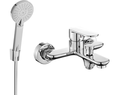 Mexen Milo R40 bath tap with shower set, chrome - 7133R40-00