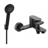 Mexen Milo R40 bathtub faucet with shower set, black - 7133R40-70