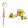 Mexen Milo R05 bath tap with shower set, gold - 7133R05-50