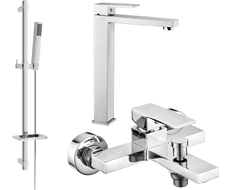 Mexen Uno DQ77 bathtub set, Chrome - 71413DQ77-00