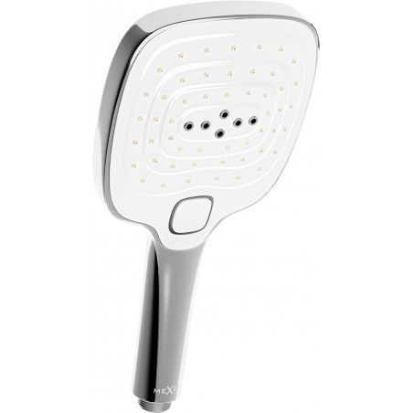 Mexen R-17 3-function shower handle, Chrome/White - 79517-02