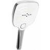 Mexen R-17 3-function shower handle, Chrome/White - 79517-02