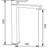 Mexen Uno DQ45 bathtub set, Chrome - 71413DQ45-00