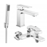 Mexen Uno R77 bath set, chrome - 71403R77-00
