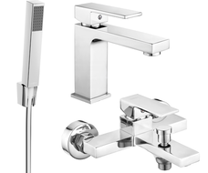 Mexen Uno R77 bath set, chrome - 71403R77-00