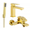 Mexen Uno R77 bath set, gold - 71403R77-50