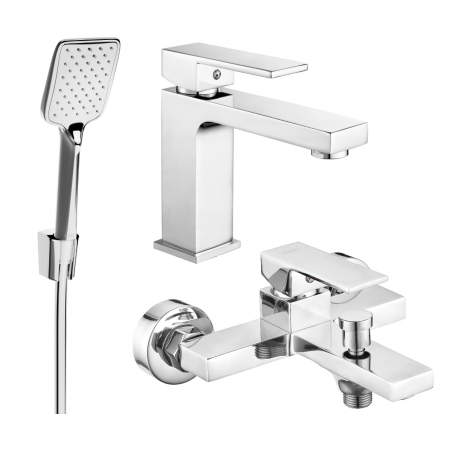 Mexen Uno R62 Bath Set, Chrome - 71403R62-00