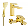 Mexen Uno R45 bathtub set, Gold - 71403R45-50