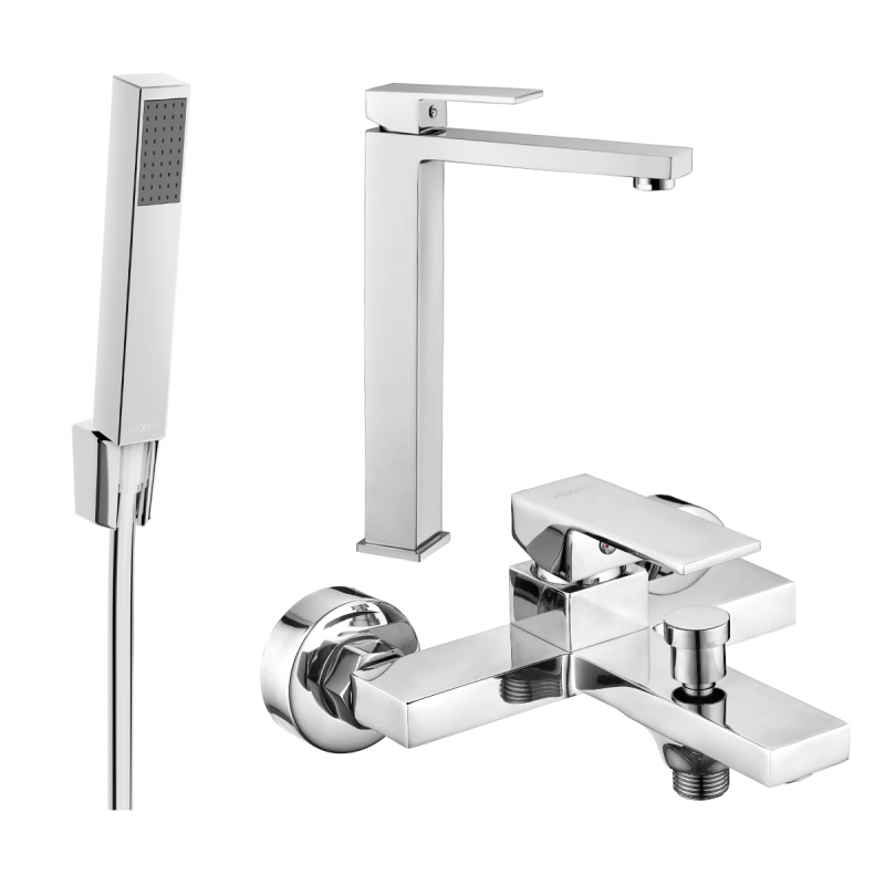 Mexen Uno R77 bathtub set, Chrome - 71413R77-00