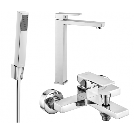 Mexen Uno R77 bathtub set, Chrome - 71413R77-00