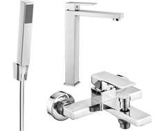 Mexen Uno R77 Bath Set, Chrome - 71413R77-00