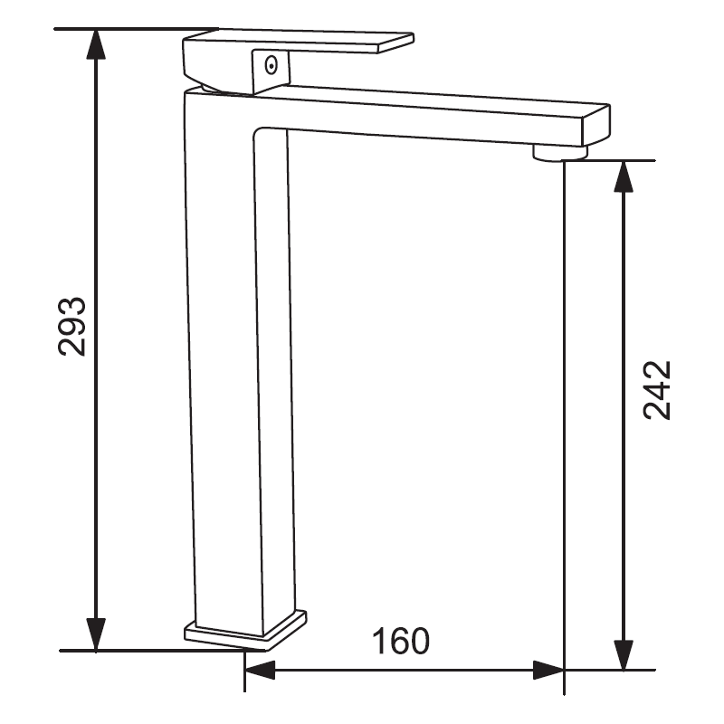 Mexen Uno R62 bath set, chrome - 71413R62-00