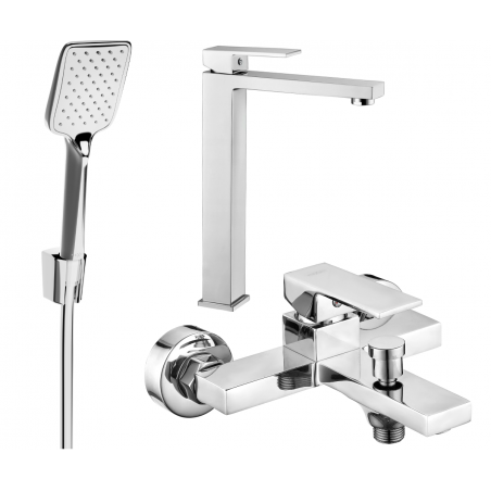 Mexen Uno R62 bath set, chrome - 71413R62-00