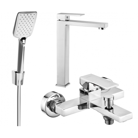 Mexen Uno R62 bathtub set, Chrome - 71413R62-00
