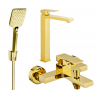 Mexen Uno R62 bathtub set, Gold - 71413R62-50