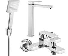 Mexen Uno R45 bathtub set, Chrome - 71413R45-00