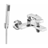 Mexen Uno R77 bath tap with shower set, chrome - 7143R77-00