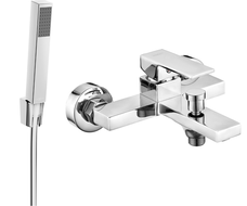 Mexen Uno R77 bathtub mixer tap with shower head, Chrome - 7143R77-00