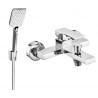 Mexen Uno R62 Bath Mixer Tap with Shower Set, Chrome - 7143R62-00
