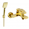 Mexen Uno R62 bath tap with shower set, gold - 7143R62-50
