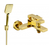 Mexen Uno R62 bathtub mixer tap with shower head, Gold - 7143R62-50