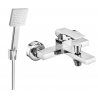 Mexen Uno R45 bath faucet with shower set, chrome - 7143R45-00