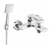 Mexen Uno R45 bath mixer with shower set, chrome - 7143R45-00