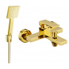 Mexen Uno R45 bath faucet with shower set, gold - 7143R45-50