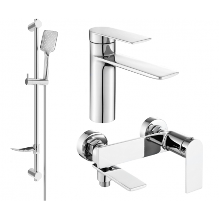 Mexen Zero DF62 bath set, chrome - 71103DF62-00