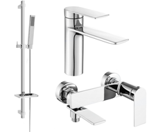 Mexen Zero DQ02 bath set, chrome - 71103DQ02-00
