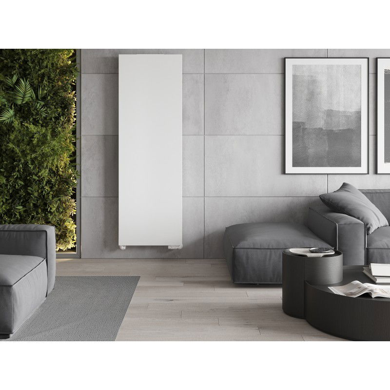 Mexen Flat VS20S Plate Radiator 1800 x 500 mm, Lower Central Connection, 1090 W, White - W6VS20S-180-050-00