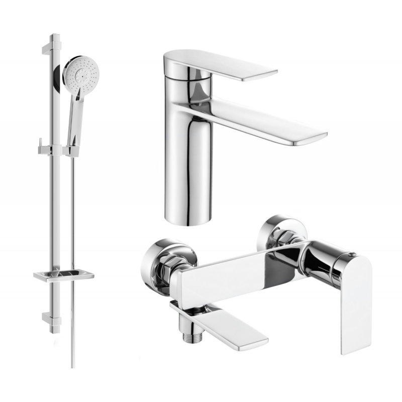 Mexen Zero DQ40 bathtub set, Chrome - 71103DQ40-00