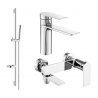 Mexen Zero DS70 bath set, chrome - 71103DS70-00