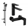 Mexen Zero DF62 shower set, Black - 71104DF62-70