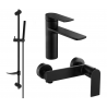 Mexen Zero DF70 shower set, Black - 71104DF70-70