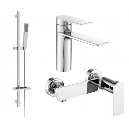 Mexen Zero DQ02 shower set, Chrome - 71104DQ02-00