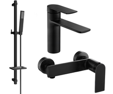 Mexen Zero DQ02 shower set, Black - 71104DQ02-70