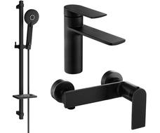 Mexen Zero DQ40 shower set, Black - 71104DQ40-70