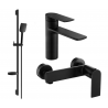 Mexen Zero DS62 shower set, Black - 71104DS62-70