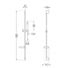 Mexen Zero DS70 shower set, Chrome - 71104DS70-00