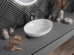 Mexen Cornelia countertop washbasin 50 x 36 cm, White - 21885000