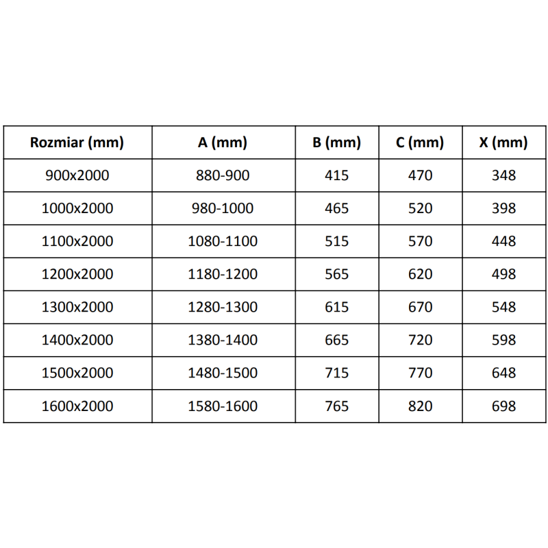 Mexen Velar L sliding shower door 110 cm, graphite, black - 871-110-003-41-70