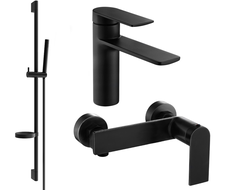 Mexen Zero DS70 shower set, Black - 71104DS70-70