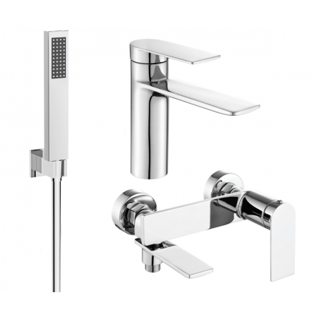 Mexen Zero R02 bath set, chrome - 71103R02-00