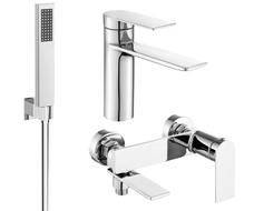 Mexen Zero R02 bath set, chrome - 71103R02-00